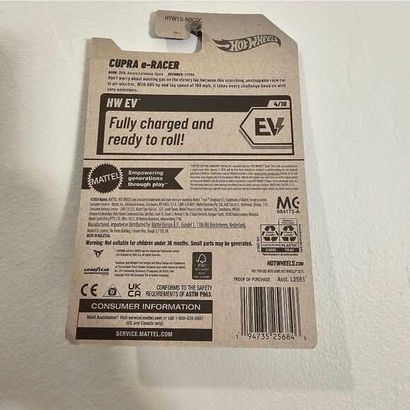 HotWheels Cupra ERacer HW EV New 2025 - Picture 5 of 5